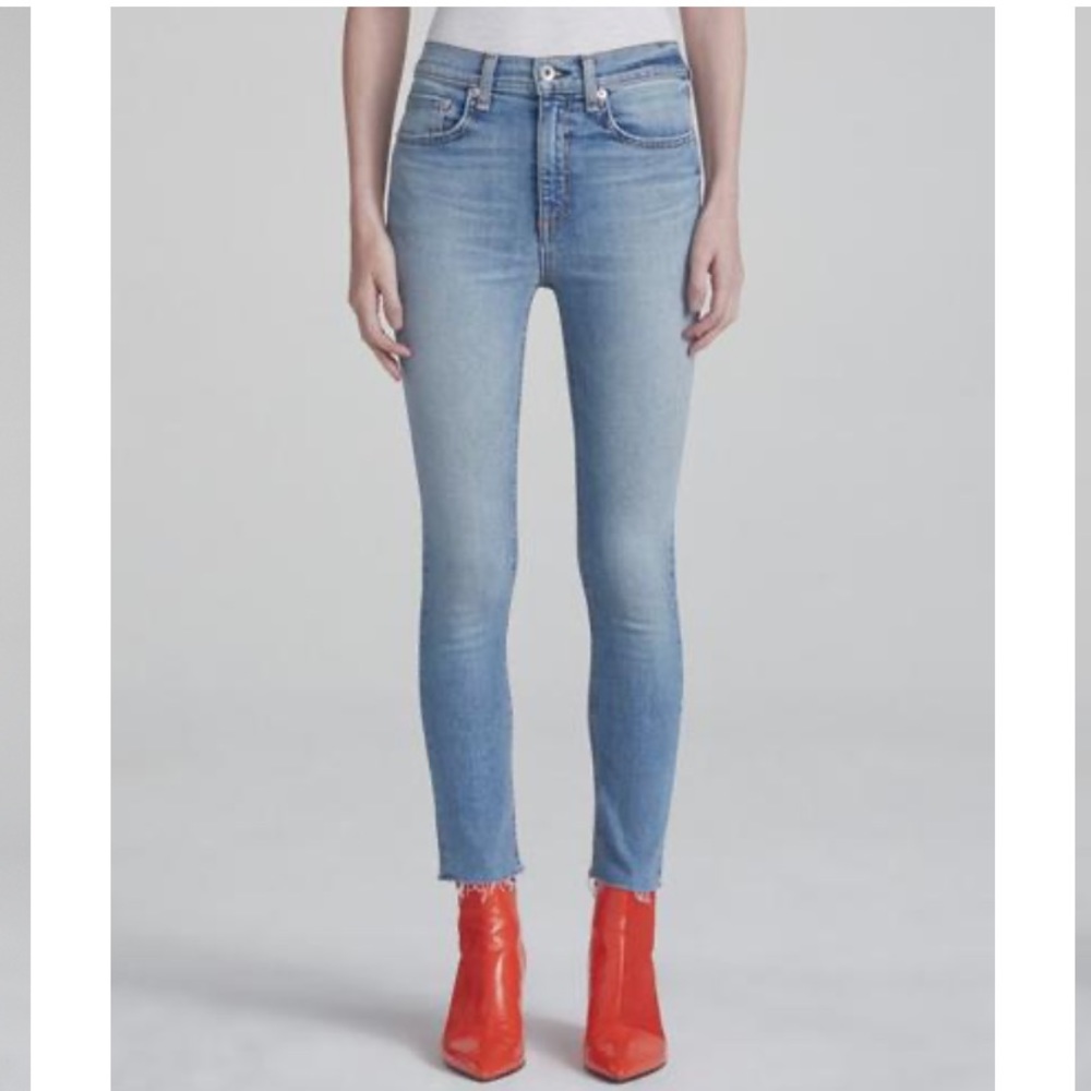 Rag & Bone/JEAN mid-Rise Ankle Skinny Jeans